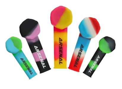 Smoke Arsenal - 3.5" Arsenal Vibrant Mix Silicone Spoon Pipe