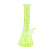 HYPNOTIK - 10 Inch Neon Summer Flower Bong - GREEN