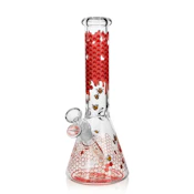 10" 5mm Arsenal Nectar Bee Glass Bong - Red