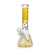 10" 5mm Arsenal Nectar Bee Glass Bong - Yellow