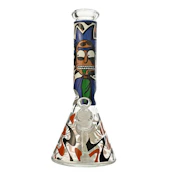 12" 7mm Intergalactic Scientist Beaker Bong w/ Gift Box (Design B)