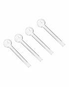 4 Clear Glass Oil Pipe