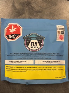 BLOSSIM INC. - Fly North - Platinum Blueberry Indica live rosin gummies 10 pc