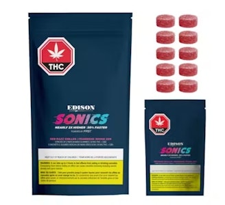 ORGANIGRAM INC. - Sonics 50mg gummies - Red Razz Chiller
