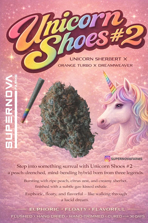 Supernova Farms - Unicorn Shoes #2 3.5g Dried Flower by Supernova Farms Main Image
