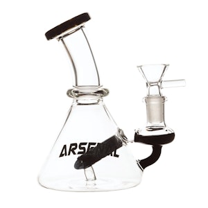 Smoke Arsenal - 6" Arsenal Beaker Glass Bong (Black)
