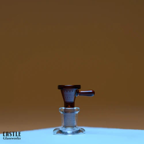 Castle Glass - Stick Tab Bowl (Amber)