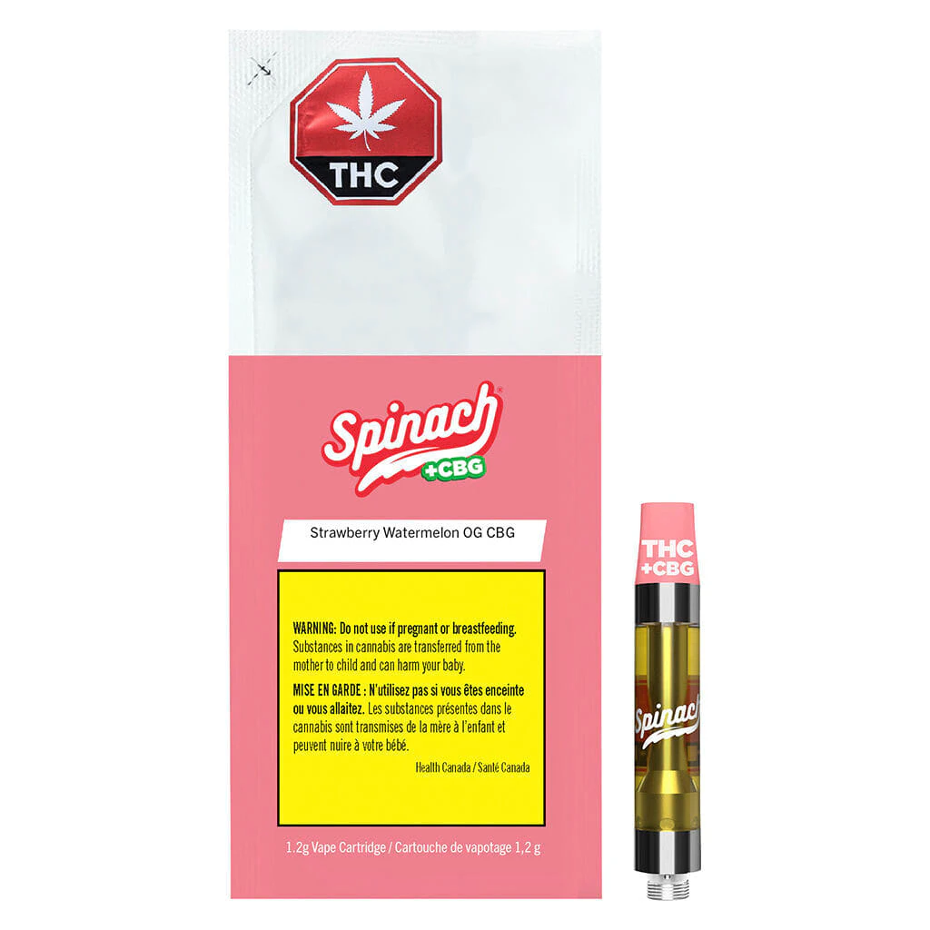Spinach - Spinach Strawberry Watermelon 10:1 THC:CBG 1.2g Prefilled Vape Cartridge Main Image