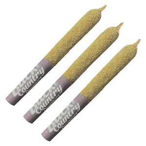 Back Country Organics - GMO Bomb 3 x 0.5g Kief Coated Rosin Infused Pre-Rolls