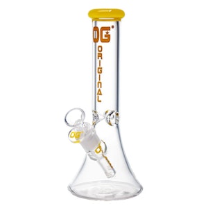 OG Original - 10" 5mm OG Original Clear Flow Bong (Yellow)
