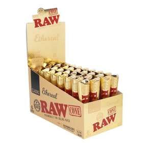 RAW - Raw Ethereal 1 1/4 6pk Pre Rolled Cones