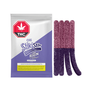 StikiStix - StikiStix100THC Mega Pk Live Rosin Grandaddy Blackberry Chews - 10 X 10g