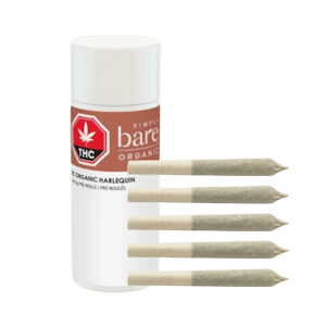 Simply Bare - Simply Bare BC Organic Harlequin Pre-Rolls - 5 X 0.3g