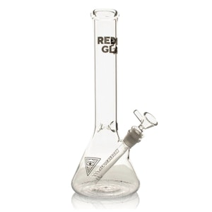 Red Eye Glass - 12" Sacred Geometry Beaker Base Water Pipe