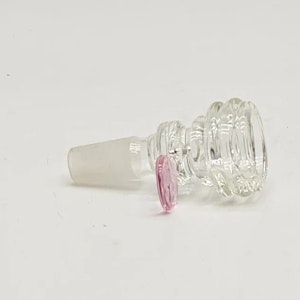 Glassware - 14mm Fancy Glass Bowl Pink