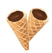 Milk Chocolate Live Rosin Waffle Cones 10mgTHC 2x5mg Edibles