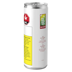 COLLECTIVE PROJECT - CBG Raspberry & Lime Sparkling Botanical Water 355ml Beverages