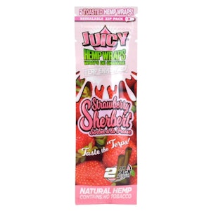 Juicy Jay's - Hemp Wraps | Strawberry Sherbert TERP Enhanced 2-pack