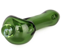 3.75" Spoon Hand Pipe W/Dichroic Image Marble