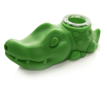 LIT - 4" Crocodile Hand Pipe