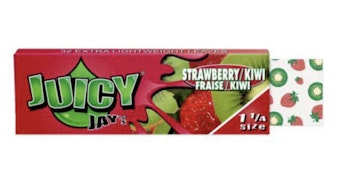 Juicy Jay's Strawberry / Kiwi Rolling Papers 1 1/4 Size - Pack of 32