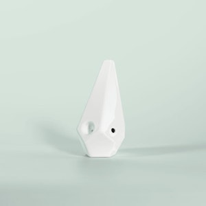 BRNT Designs - Prism Ceramic Pipe (White) - BRNT Designs