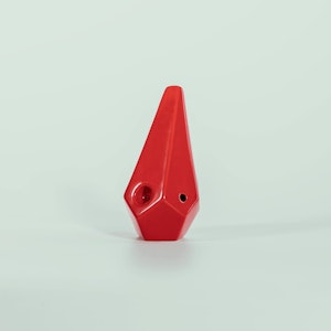 BRNT Designs - Prism Ceramic Pipe (Red) - BRNT Designs