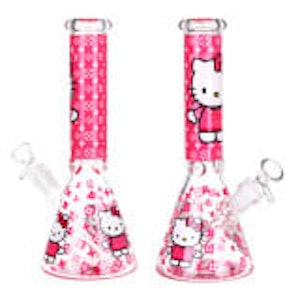 Kustom Kulture Canada - High Fashion Kitty Beaker Glass Water Pipe 10" / 14mm F