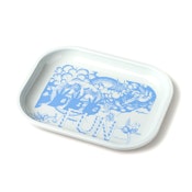 BigFun! x Earls Pearls Rolling Tray - Blue & White