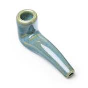 Stoned Potter Mini Sherlock Ceramic Hand Pipe | Matcha Green