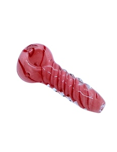 NoName - 3.5" Twist Glass Pipe | Solid Pink