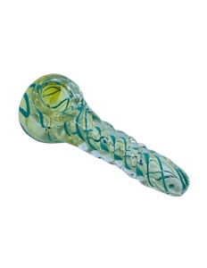 NoName - 3.5" Twist Glass Pipe | Teal