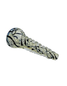 NoName - 3.5" Twist Glass Pipe | Black