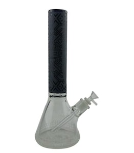 Canadian Distributor - 14" 7mm Sandblasted Glass Beaker Bong | Black