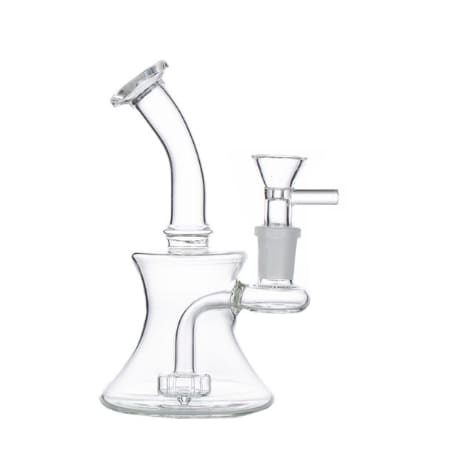 6" 9mm Clear Glass Bong/Dab Rig