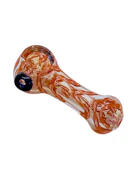 3.5" Soft Glass Hand Pipe | Orange