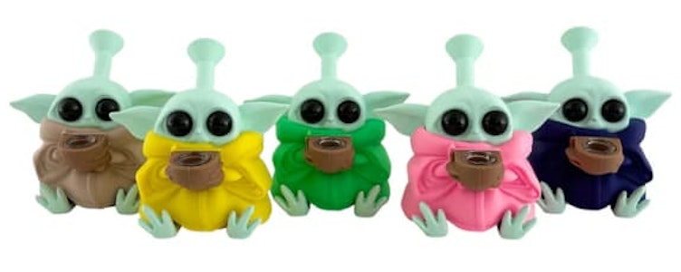 One Wholesale - 6" Baby Alien Silicone Bong