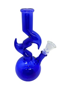 NoName - 8" Zig Zag Bong | Blue