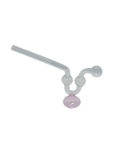 NoName - Glass Oil Burner Bubble Pipe | Pink