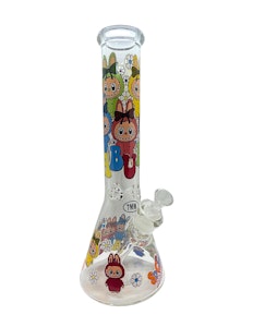 NoName - 14" Labubu Heavy-Duty 7mm Glass Beaker Water Pipe