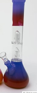 One Wholesale - 12" Dual Perc Glass Bong