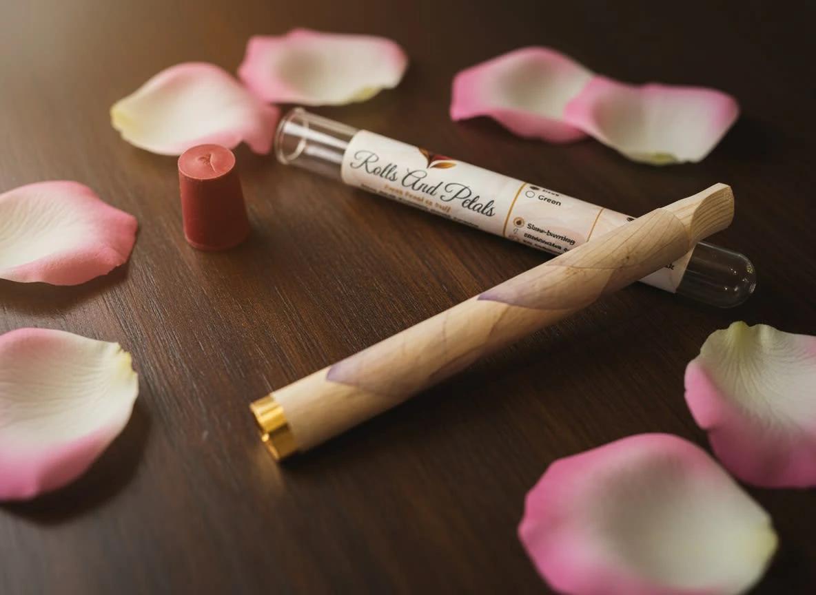 Rolls & Petals - Blue Lotus Petal Cones (Wood Tip) Main Image