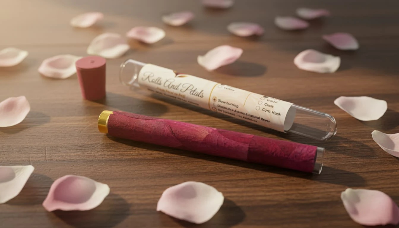 Rolls & Petals - Rose Petal Cones (Glass Tip) Main Image