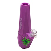 10" Dabware Platinum Silicone Diamond Bong - Pink