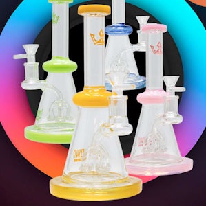 Maple Craft - ACC - Crown Glass - Bent Neck Glass 8 Inch Dab Rig