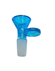 NoName - Glass Flat Handle Male Bowl | All Light Blue