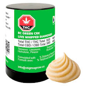 Dab Bods - Dab Bods BC Green CRK 1.2g Live Whipped Diamonds