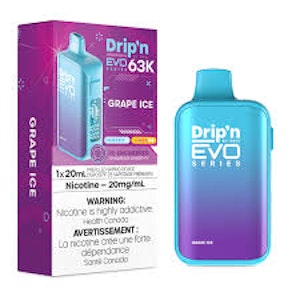Accessories - Drip'n Evo Grape Ice 63k Puffs Disposable Vape