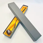 Gandalf Pipe 8-Sided Solid Wood Long Pipe  Carved Wood Grain Design