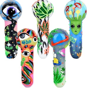 AFG Distribution Canada - ACC - AFG - 5" 420 Glow in the Dark Hand Pipe